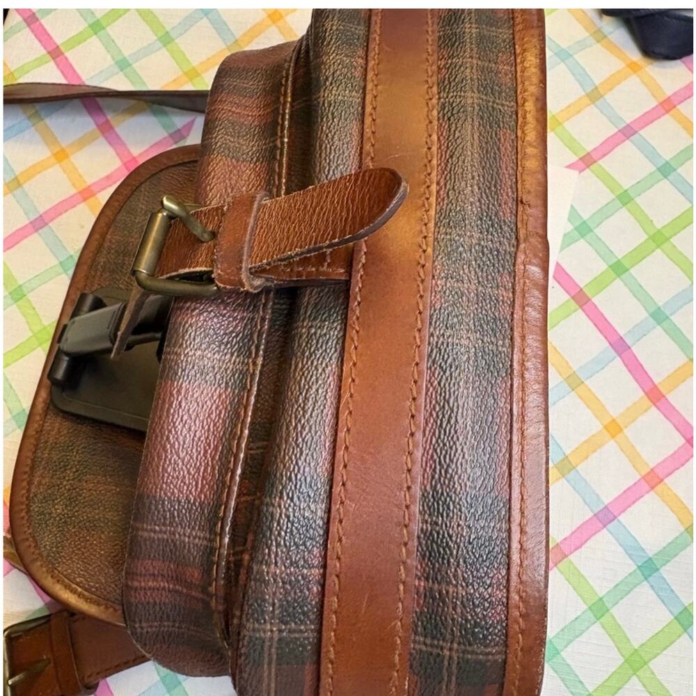 Ralph Lauren Vintage Brown/Black Checkered Crossbody - Picture 4 of 5